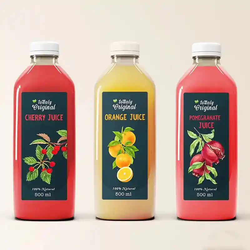 Custom Bopp Etiqueta Printing Bottles Juice Labels manufacturer