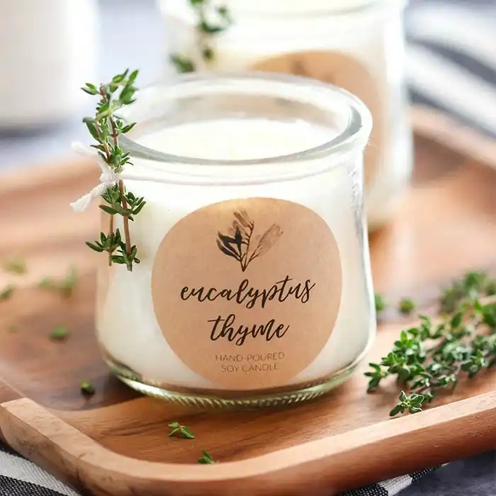 Custom Candels Paper Labels Supplier