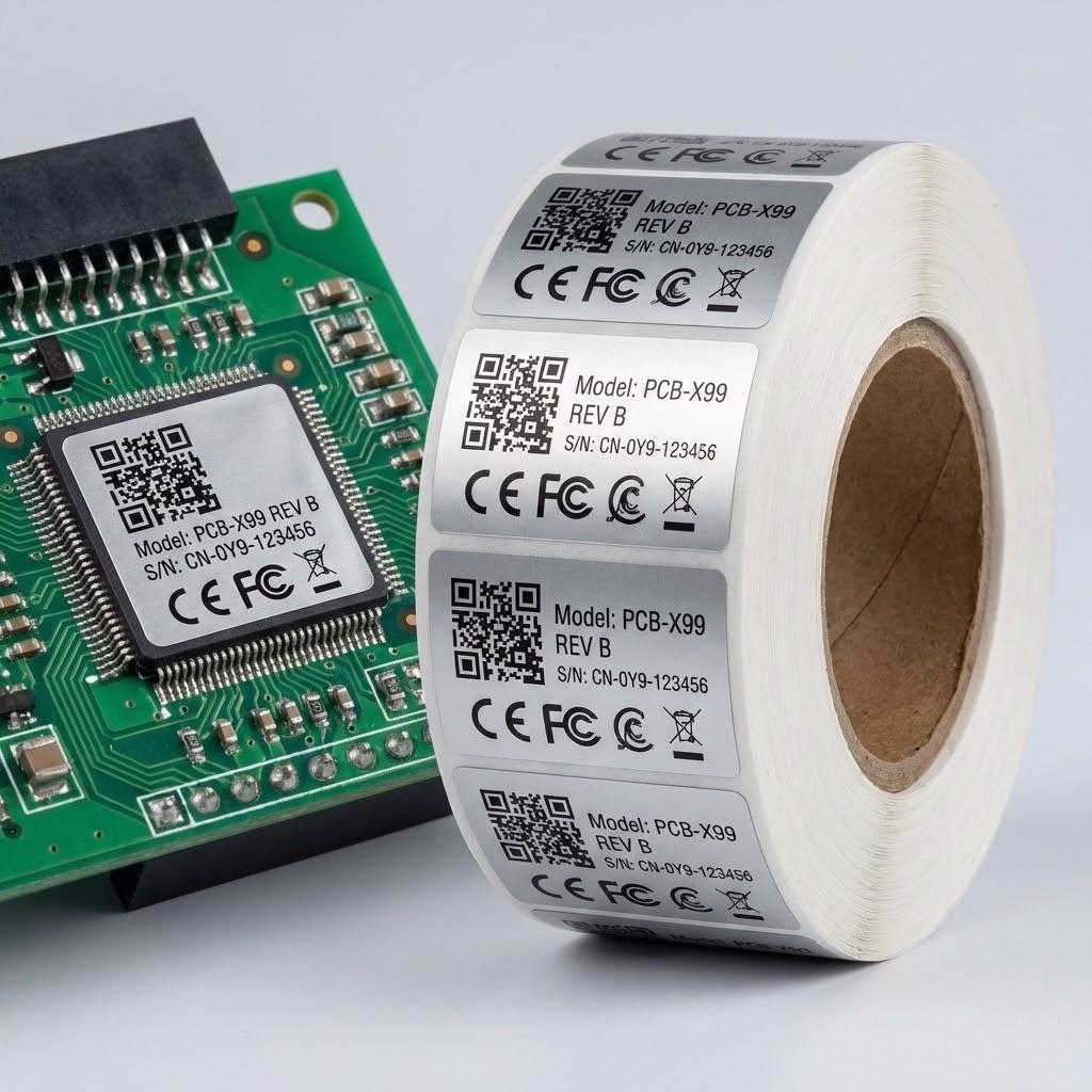 High Temperature Resistant Electronic Component Labels For Pcb And Hardware Tracking.