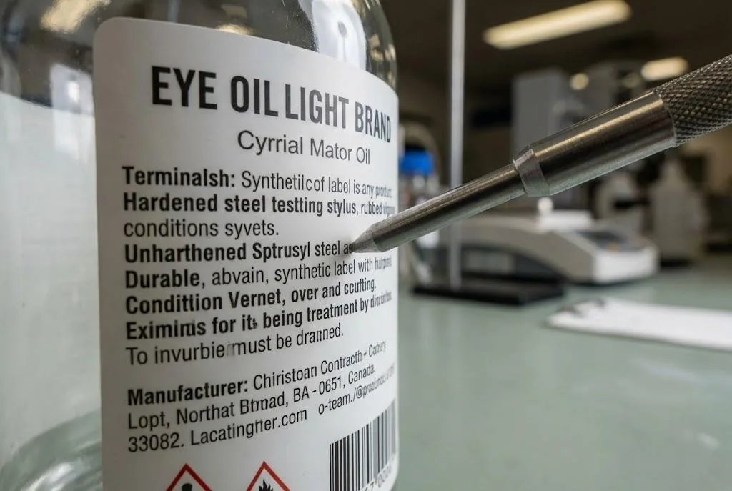 Scuff Resistant Food Label Industrial Abrasion Test