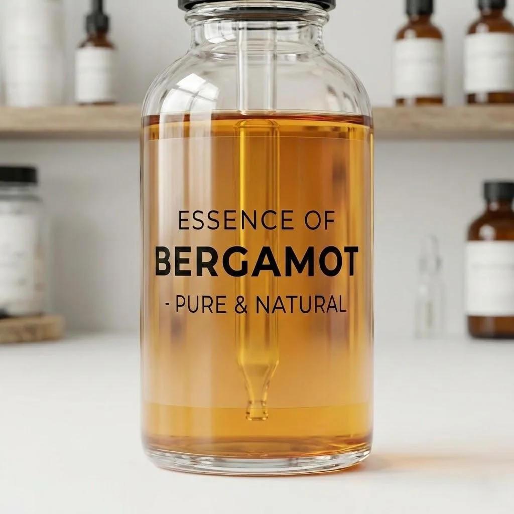 Ultra Clear Transparent Sheet Labels With A No Label Look On An Essential Oil Bottle.