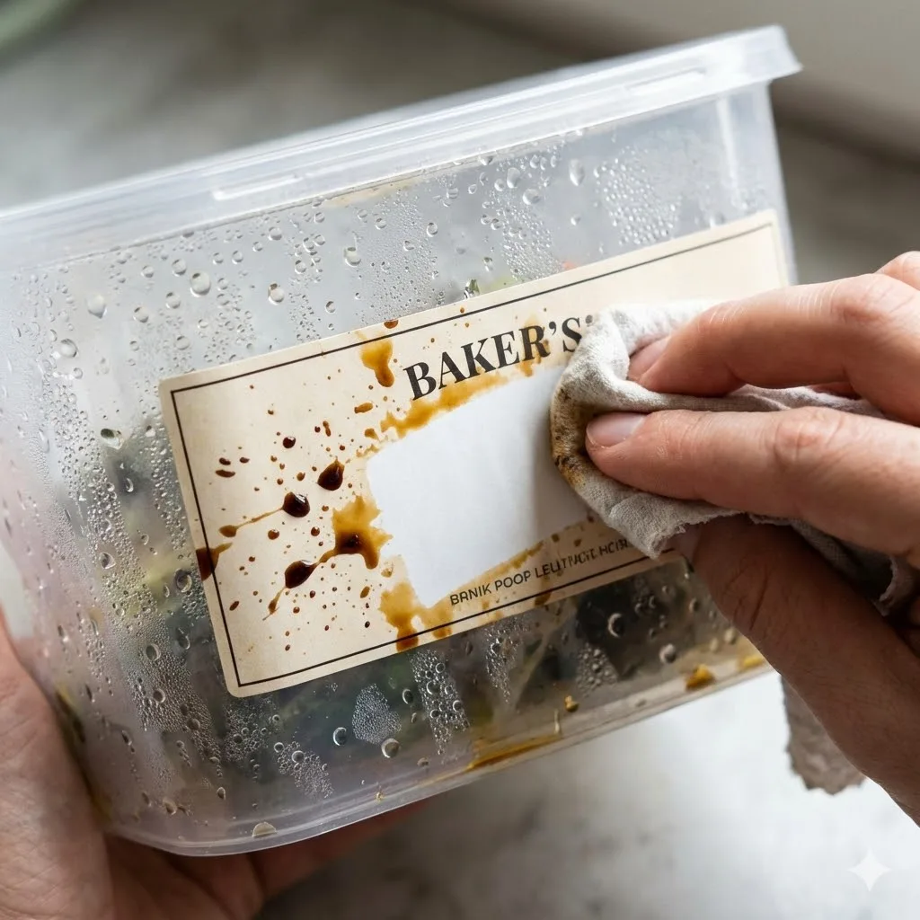 Waterproof Bopp Food Labels With Oil Resistant Coating And Condensation.