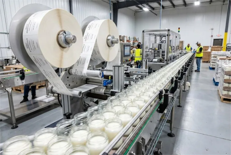 High Speed Production Line For Commercial Roll Bopp Candle Labels.