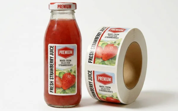 custom Beverage Roll Labels