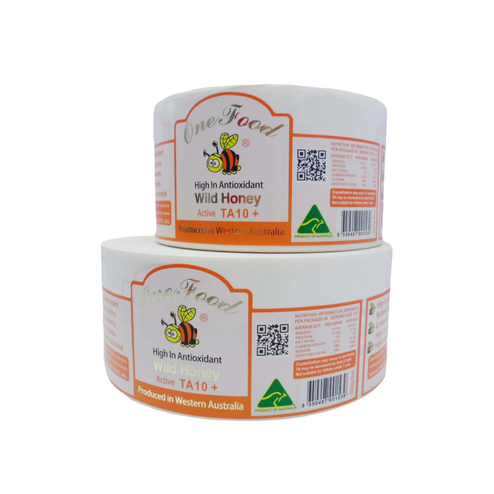 Custom Printed Honey Label Rolls With Moisture Proof Adhesive For Glass Jars