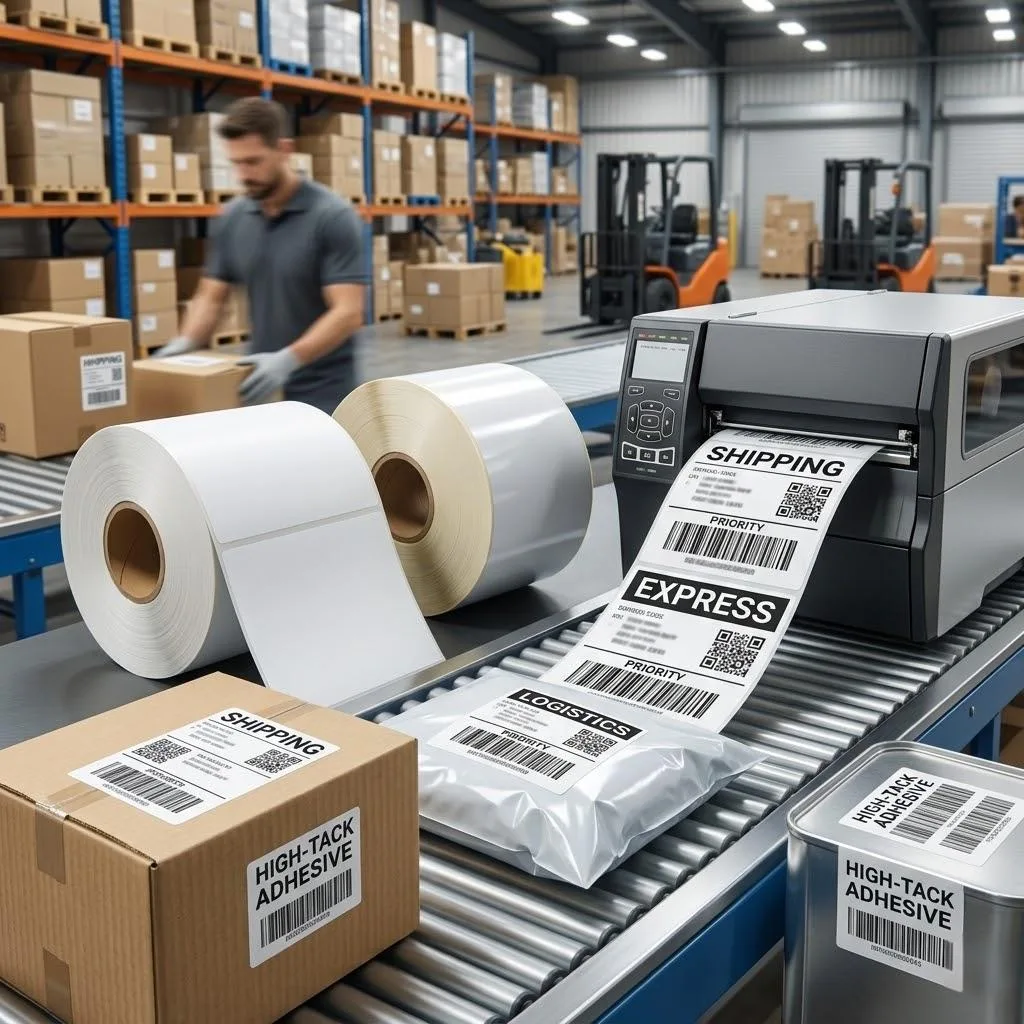 High Speed Thermal Shipping Labels For Logistics And Warehouse Printing.
