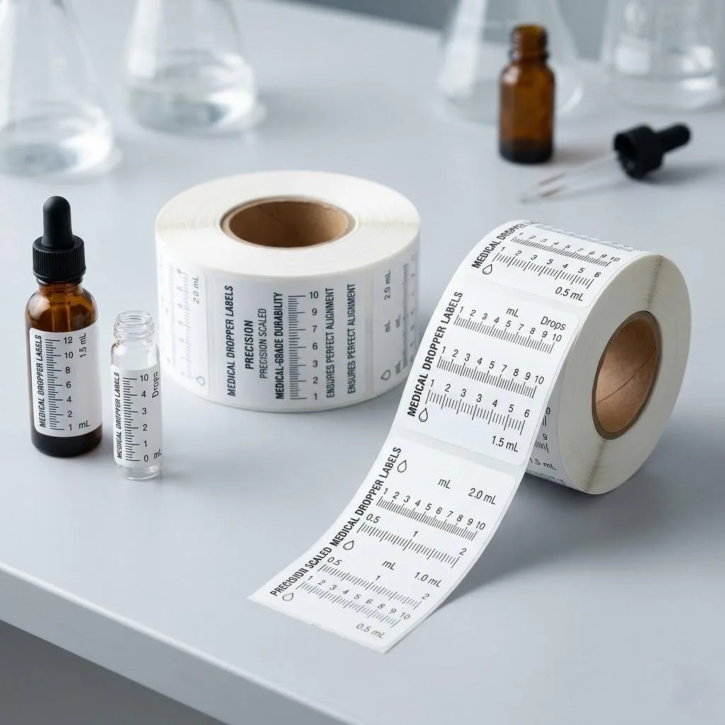 Precision Medical Dropper Rolls For Pharmaceutical Vials And Bottles.