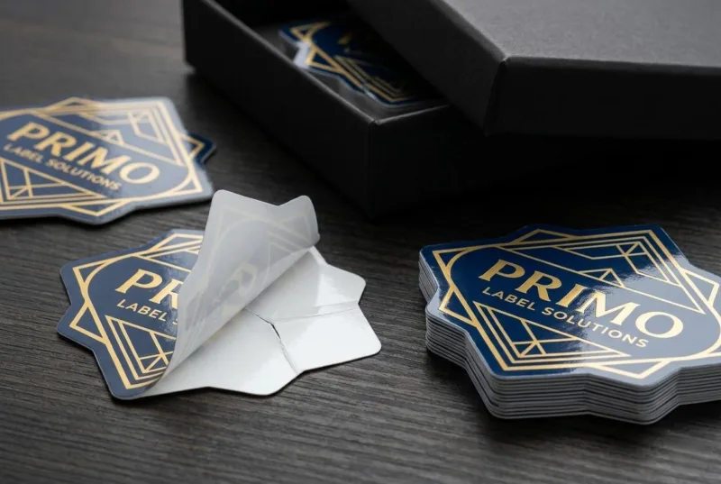 Premium Individual Die Cut Vinyl Stickers With Crack And Peel Backing For Brand Handouts.