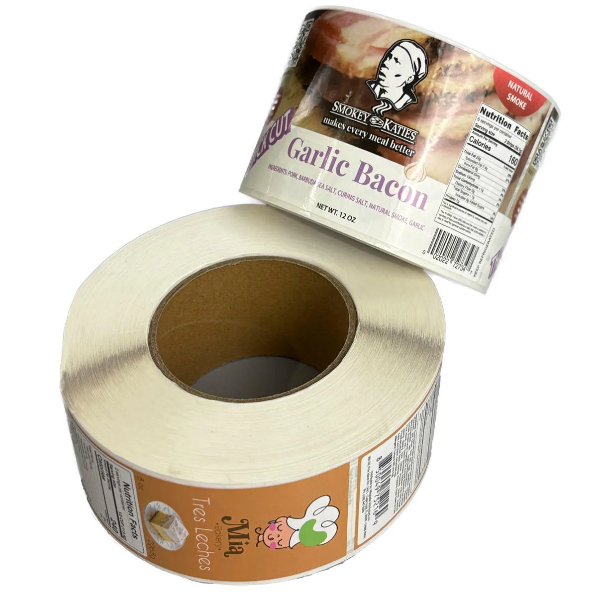 Selection Of Custom Food Decals Showing Various Materials And Case Studies