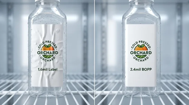Why Labels Fail in Grocery Fridges and the 2.4mil BOPP Solution
