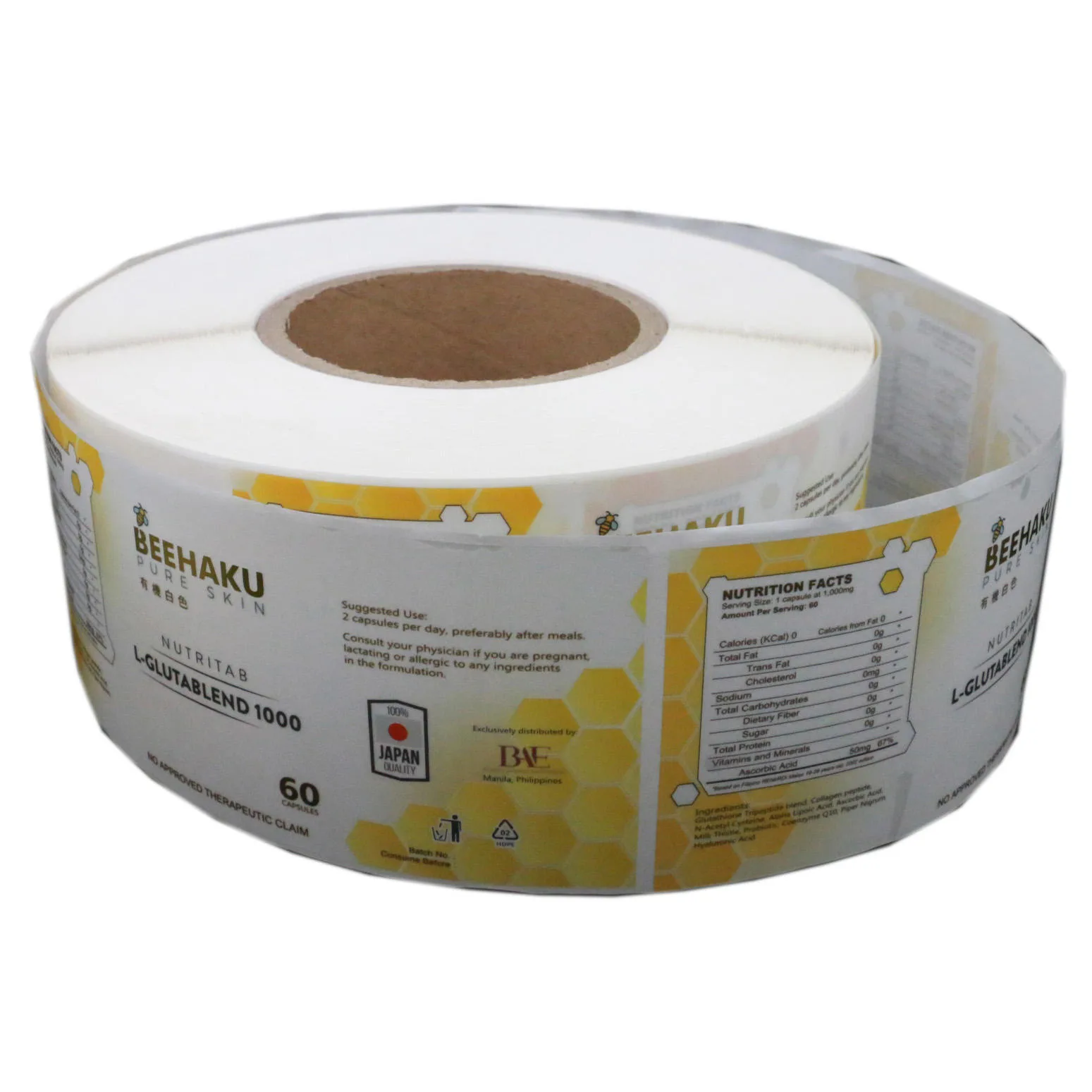 Synthetic Bopp Food Label Rolls For Automated Packaging And Moisture Resistance