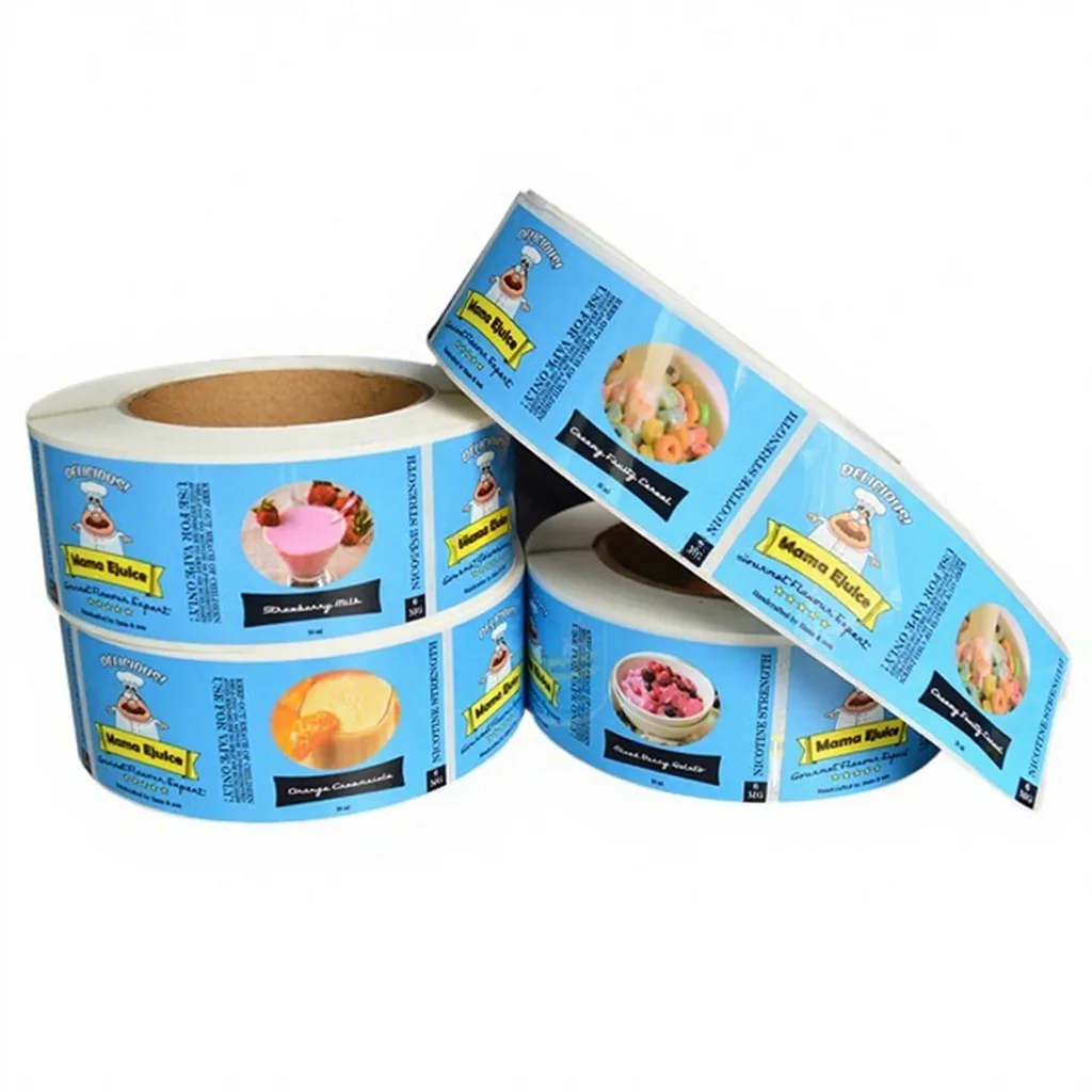 Waterproof Food Labels On A Glass Jar