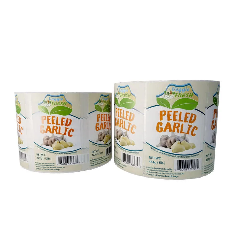 Waterproof Spice Jar Labels For Food Products On Glass Containers