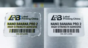 Side By Side Comparison Of A Faded Standard Sticker And A Durable Uv Resistant Industrial Label On Metal Substrate.