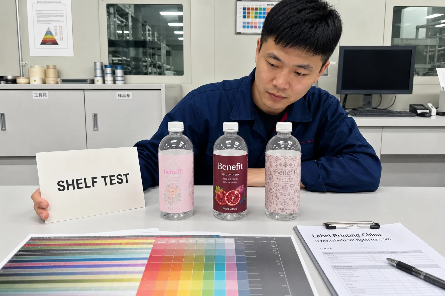 Beverage Label Color Contrast Retail Shelf Test