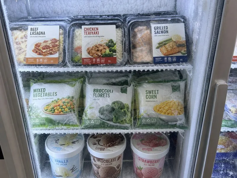 Frozen food packaging labels