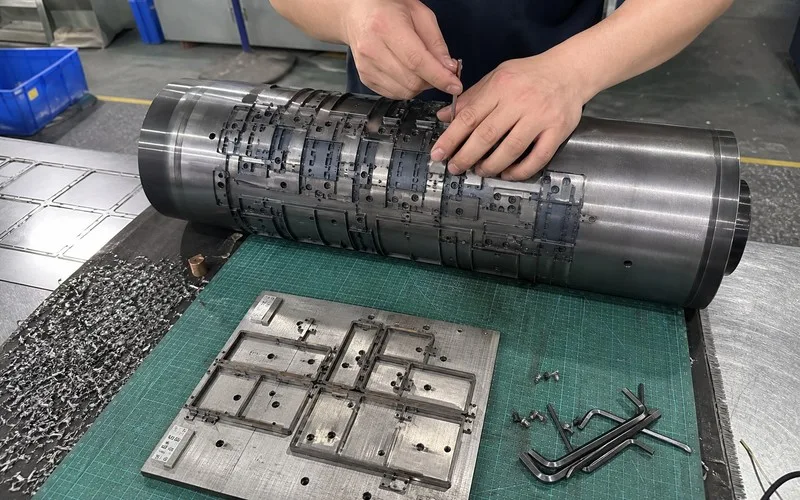 Custom die cutting tooling for label shapes