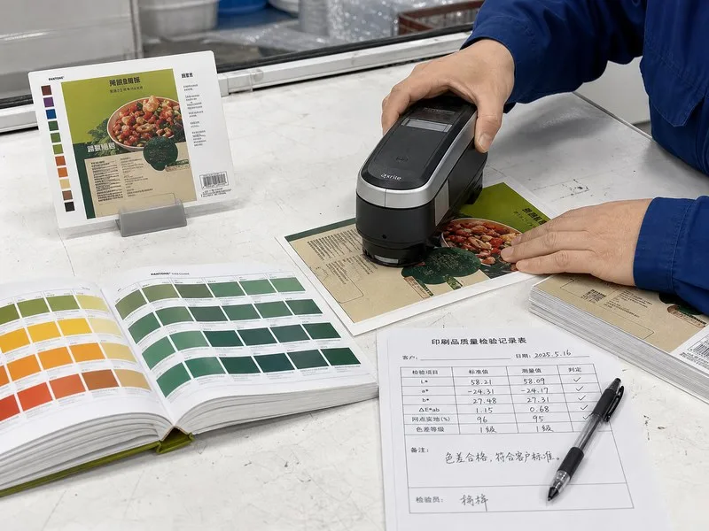 Spectrophotometer color QC station