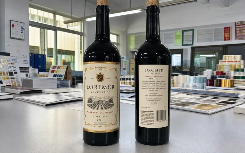 Custom wine labels foil stamping