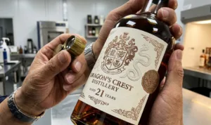 Embossed Debossed Texture Premium Liquor Bottle Labels Tactile Relief Design