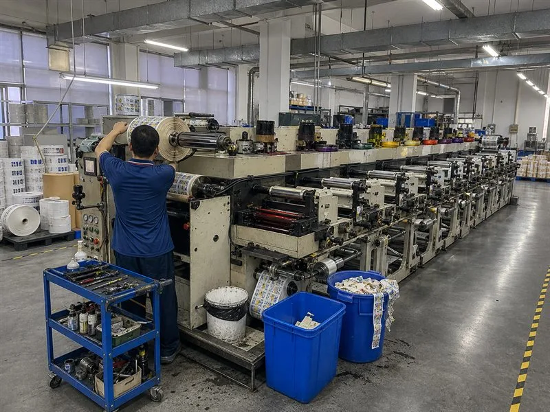 Label printing china flexo press