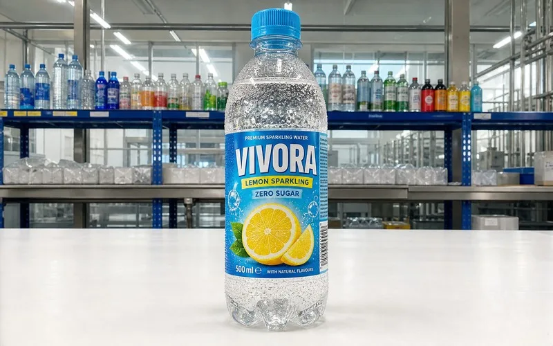 Waterproof bottle labels sparkling water