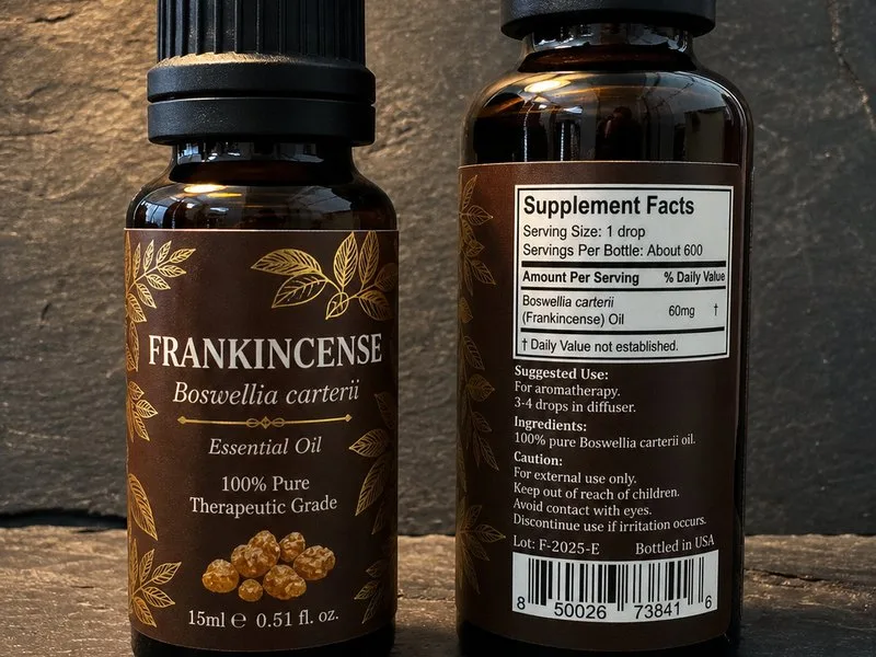 15ml 30ml bottle labels essential oil