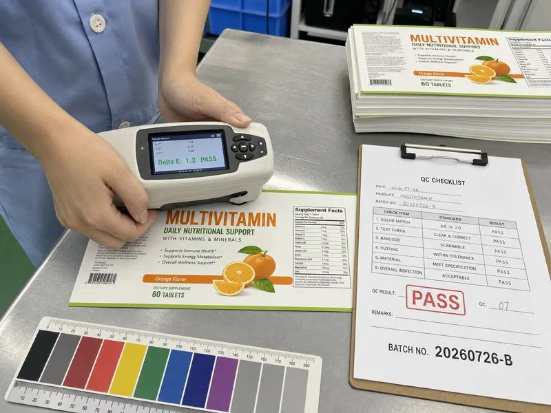 Color QC spectrophotometer inspection