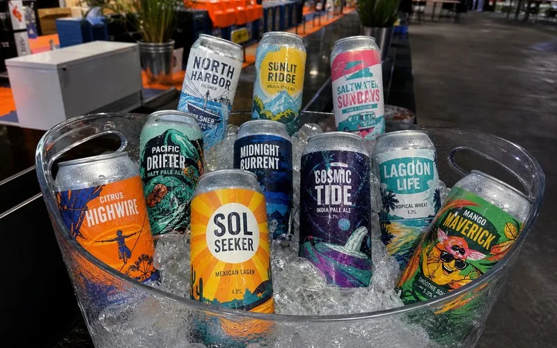 craft beverage cans BOPP labels ice bucket season