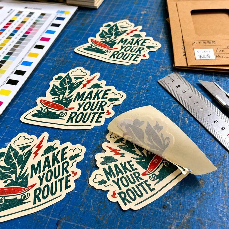 custom contour die cut stickers