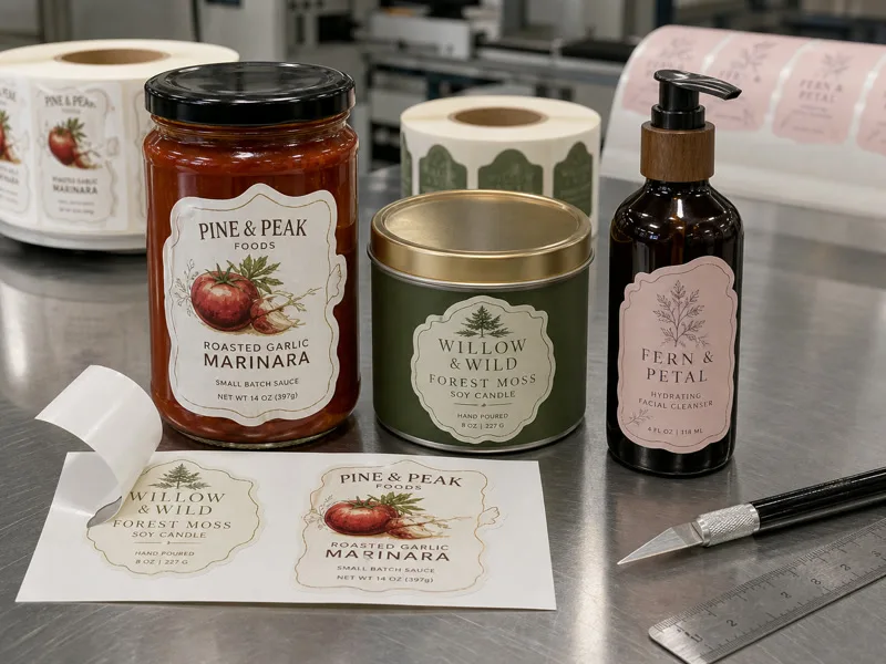 custom die cut sticker labels