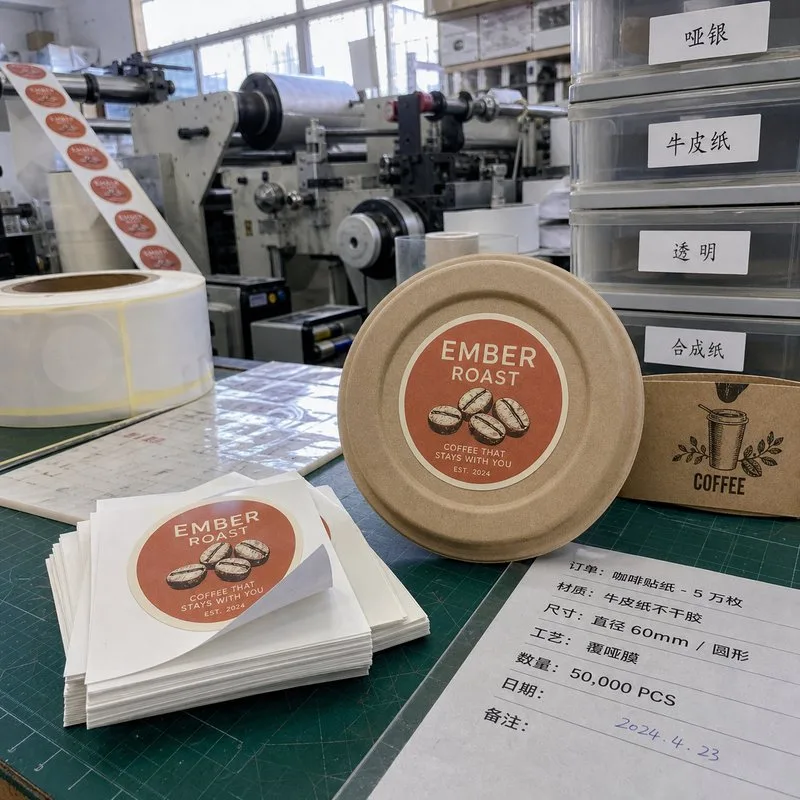 custom kiss cut circle stickers