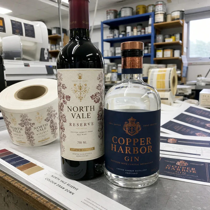 custom wine label foil