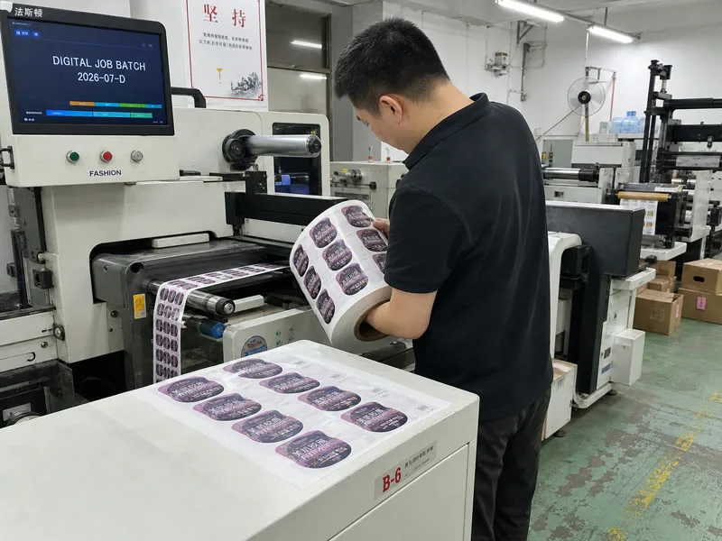 digital label printing press