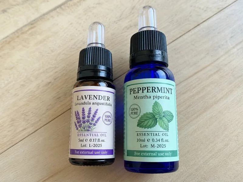 dropper bottle labels essential oil