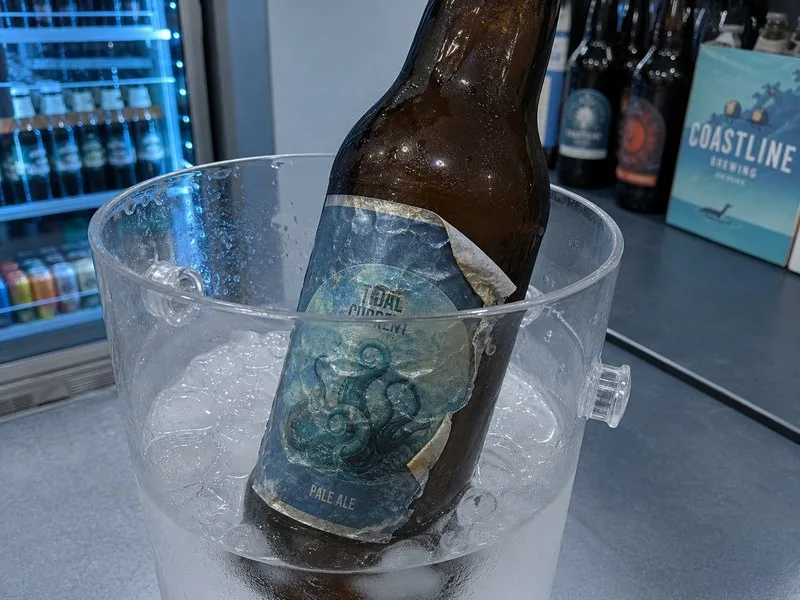 failed label bubbled peeling ice bucket