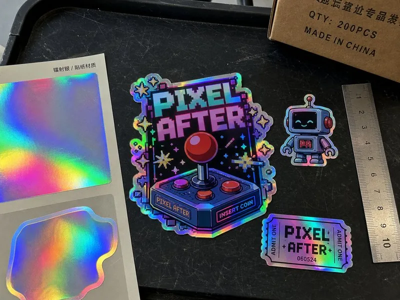 holographic custom sticker printing