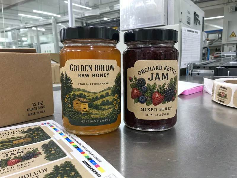honey jar kraft labels
