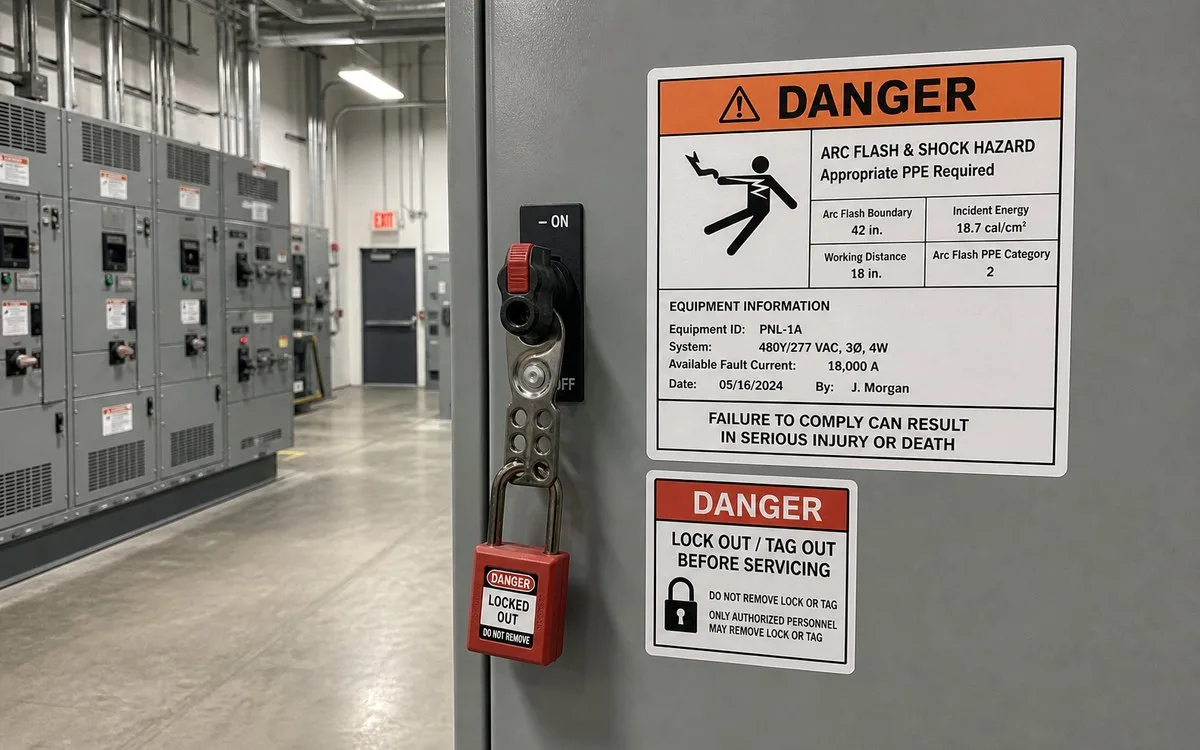 industrial app arc flash loto