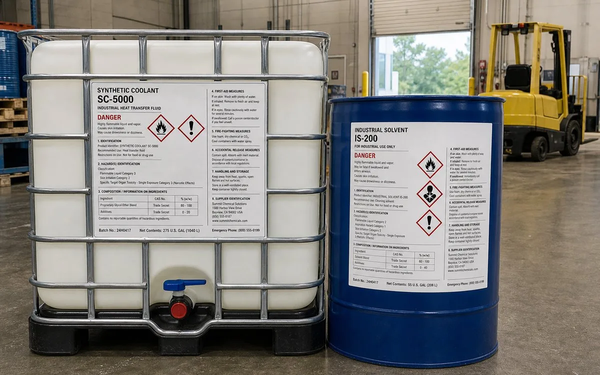industrial app ghs drum ibc
