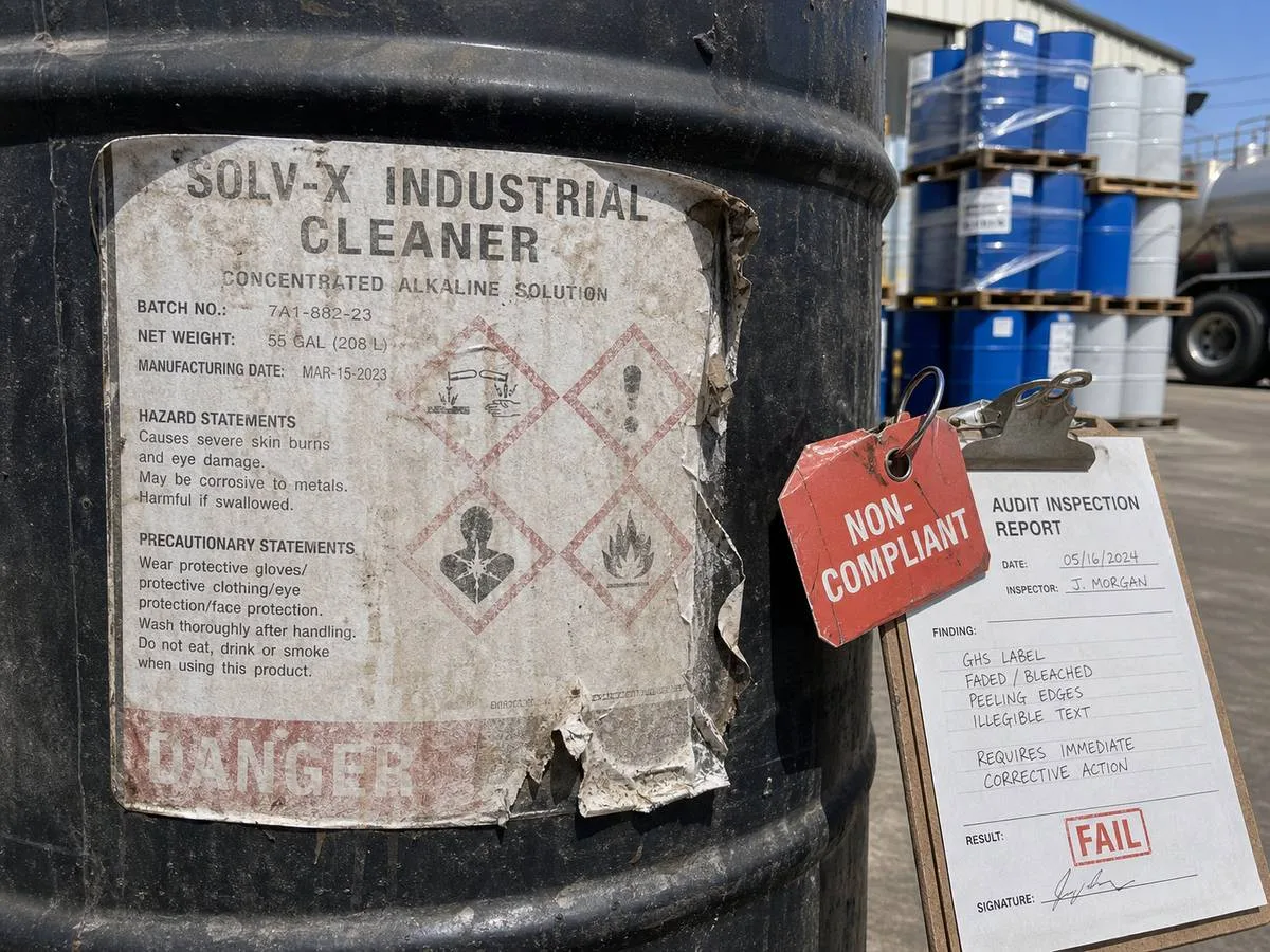 industrial challenge failed label