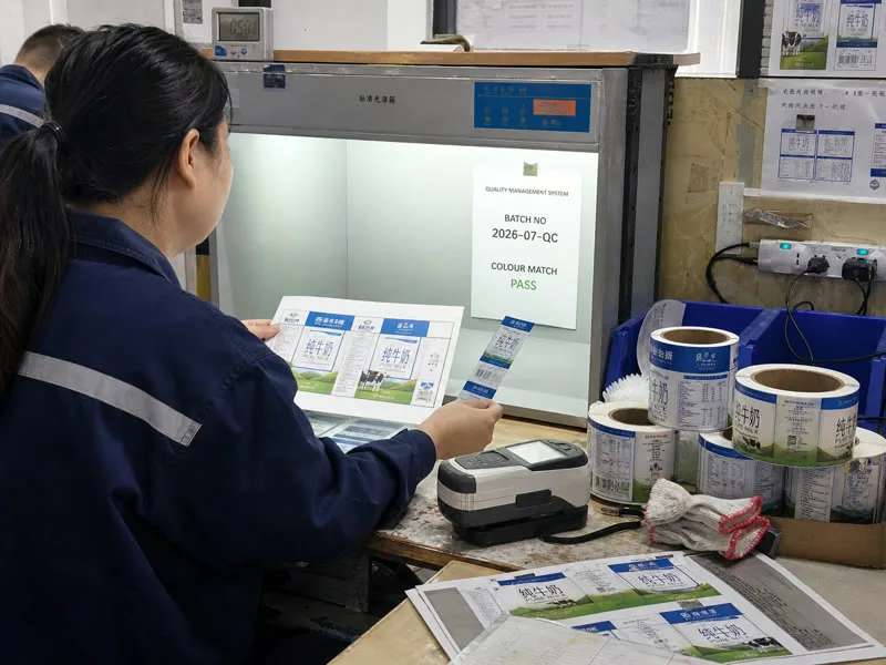 label color inspection bench