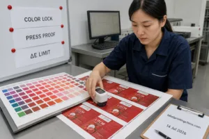 Label Color Lock Press Proof Delta E