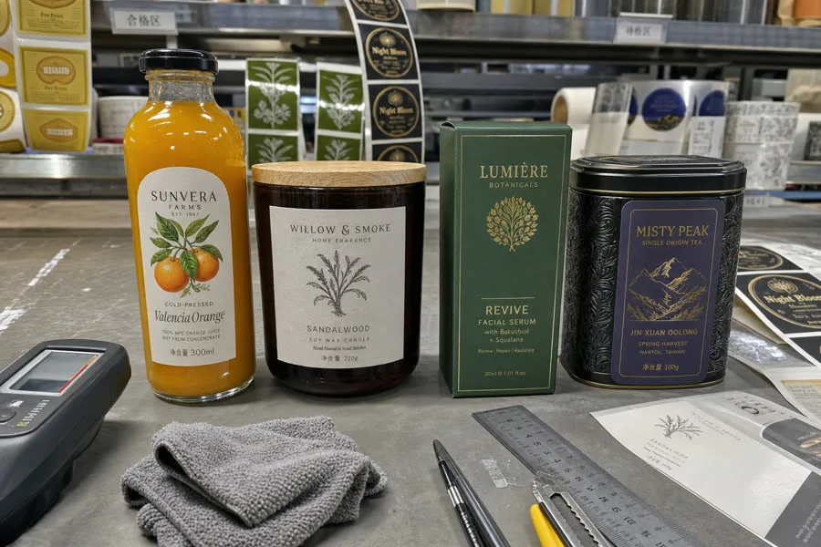 label finish sample sheets