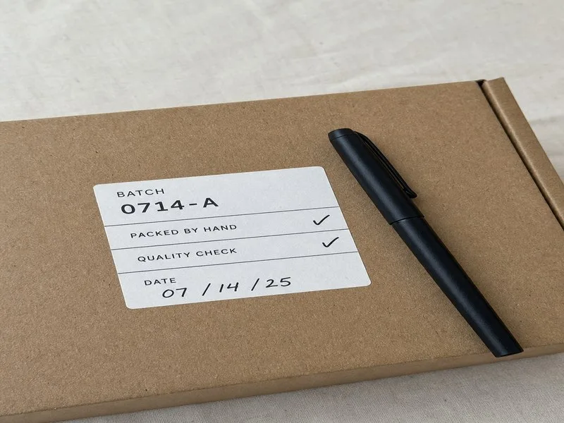 matte paper label writable surface