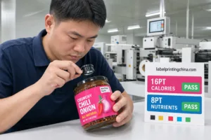 Nutrition Facts Type Size Qc Loupe Hold Test