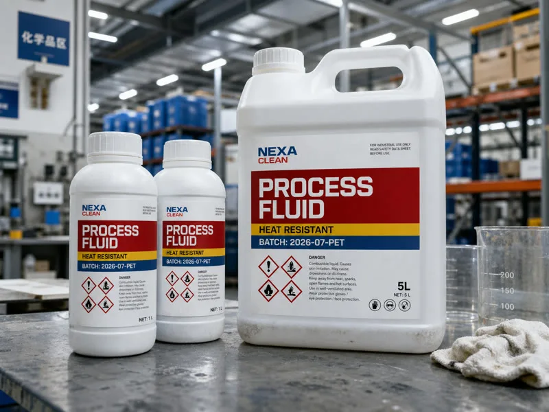 pet chemical bottle label