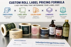 Roll Label Pricing Cost Formula Variables