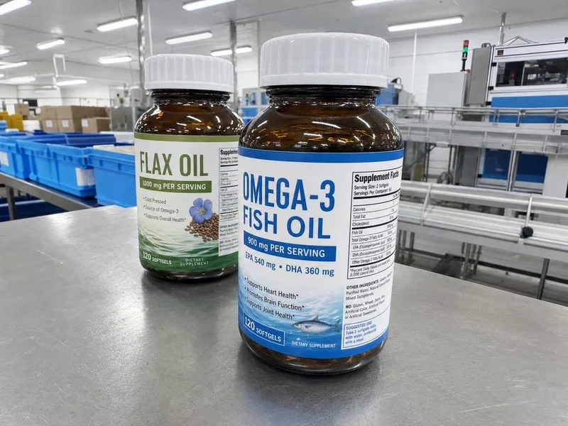 Softgel capsule bottle label