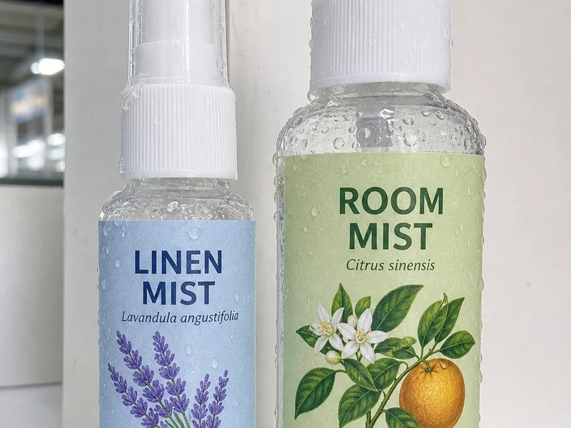 spray bottle labels essential oil